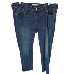 Levi Boyfriend Mid Rise Jeans Dark Blue Wash Classic 32